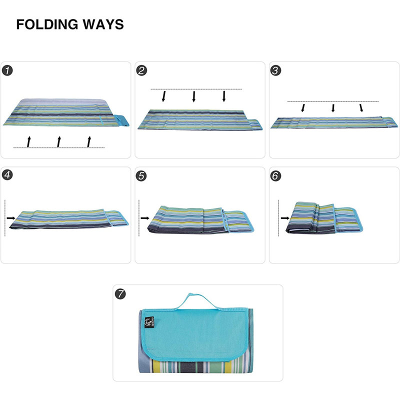 REDCAMP Outdoor Waterproof Oxford Picnic Blanket, Service for 4 Wayfair